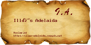 Illés Adelaida névjegykártya